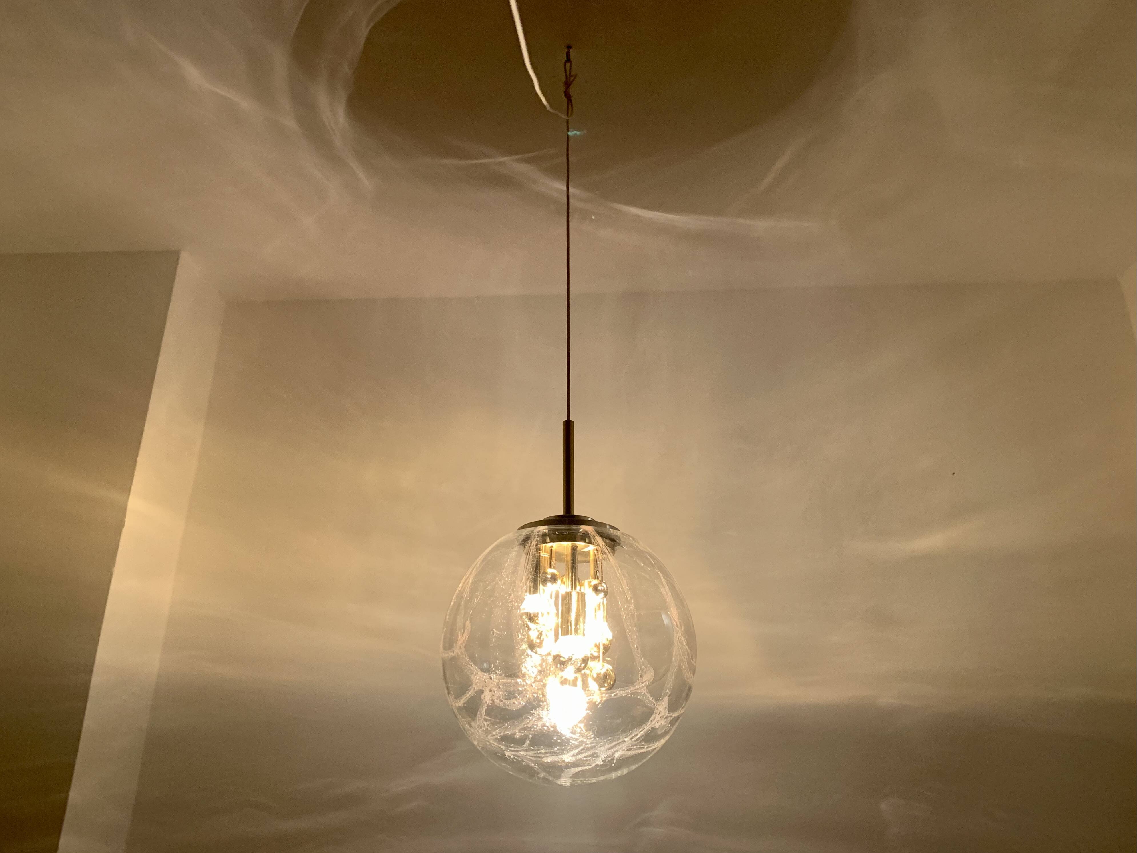 Big Ball Glass Pendant Lamp by Doria