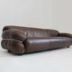 Gianfranco Frattini Sesann sofa Cassina 1970s in brown leather