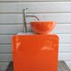 Bathroom furniture and its vintage basin