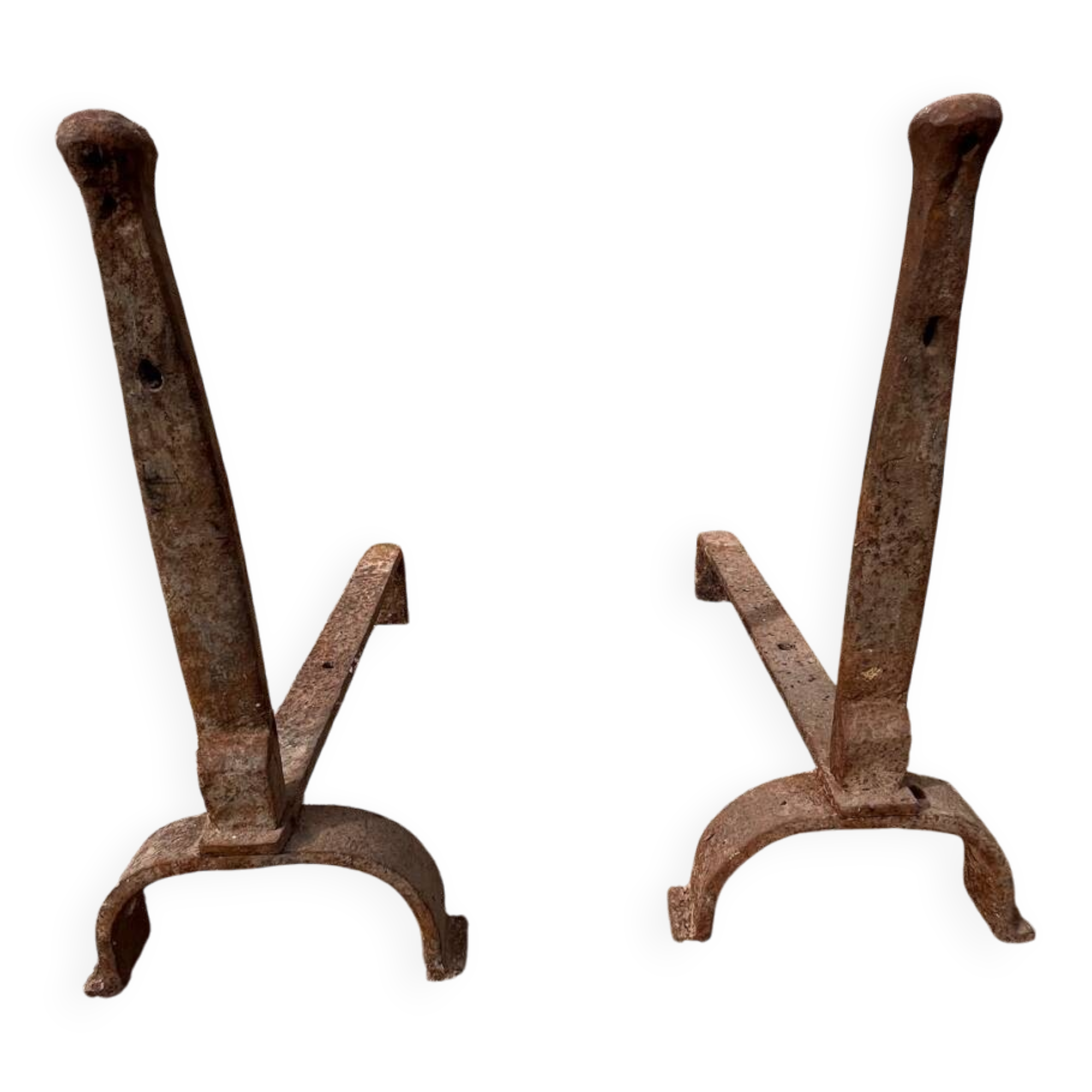 Paire de chenets ancien