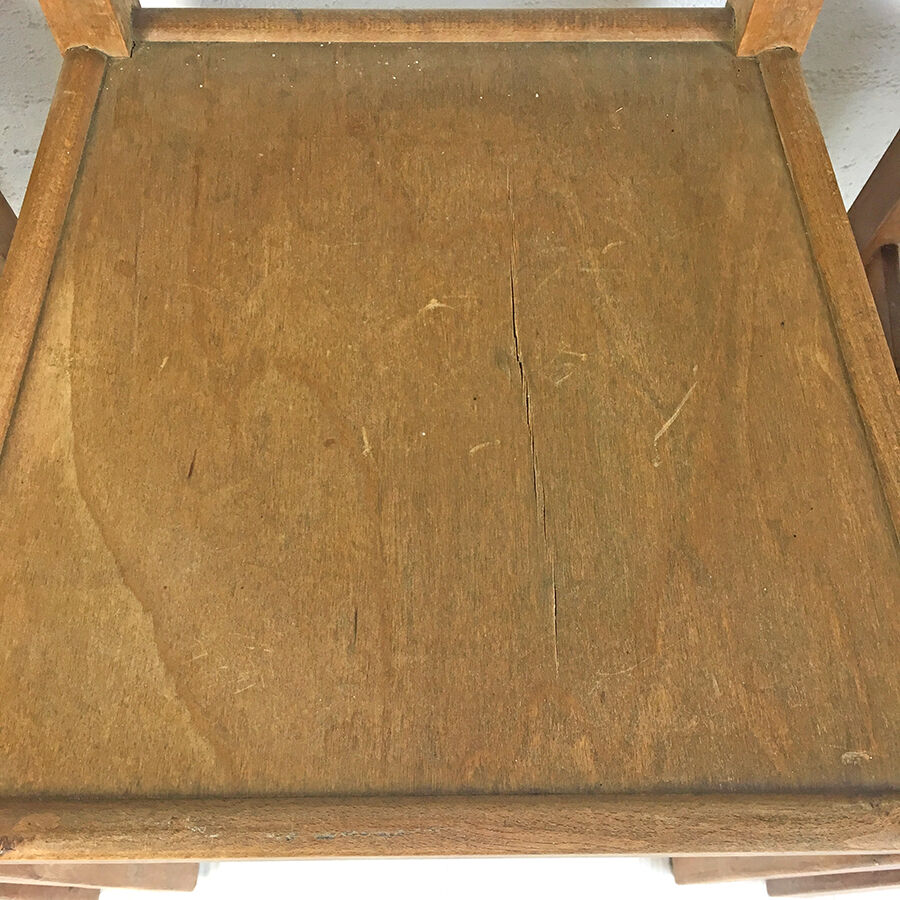 Set of 4 chairs "ELF Indislocables" vintage 50's