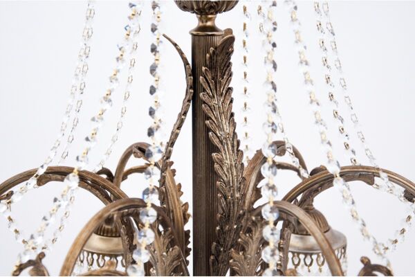 Lustre en cristal, France, années 1940