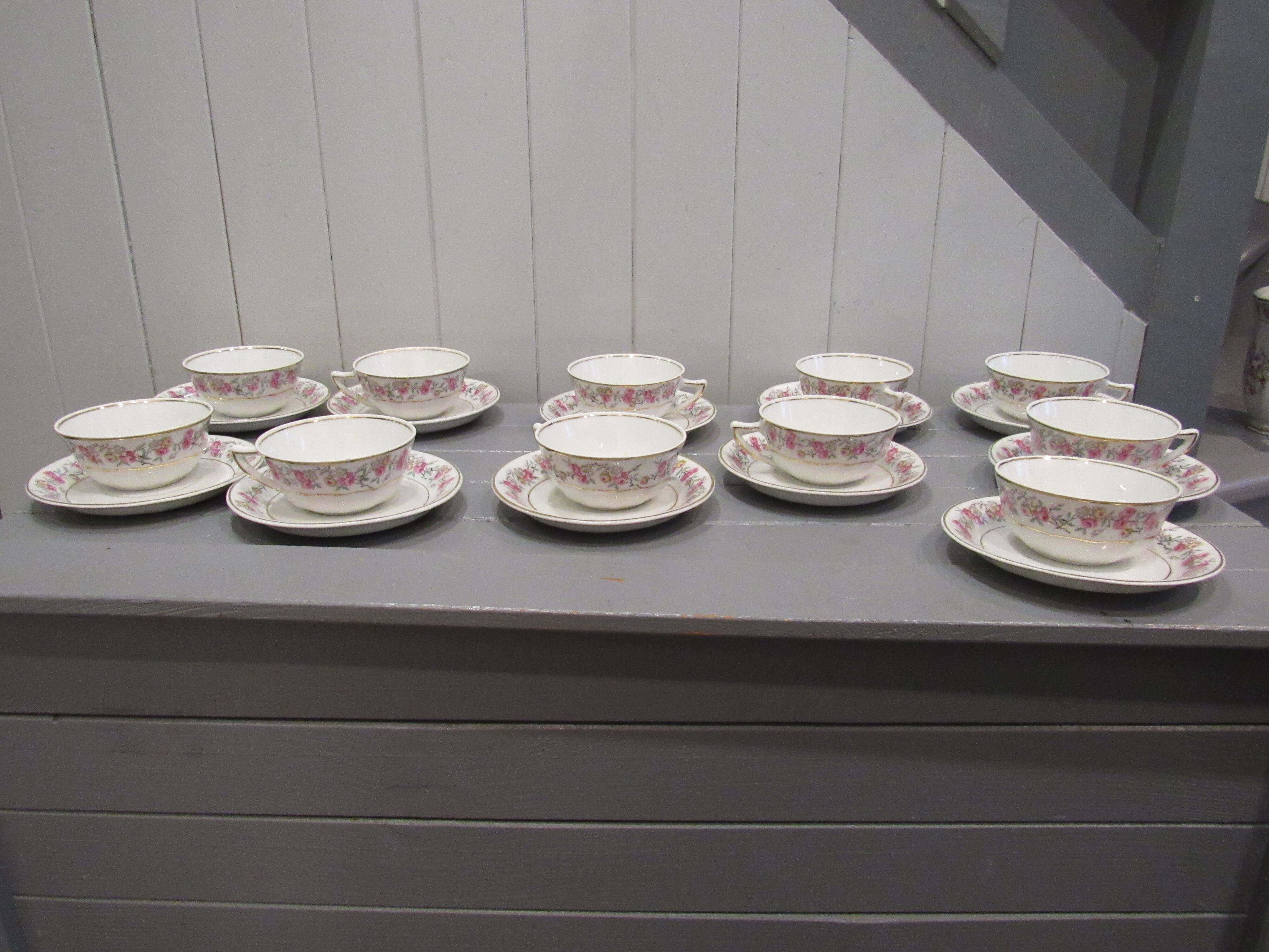 Porcelain coffee service FD Chauvigny