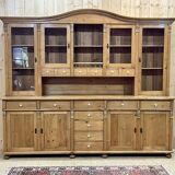 Cabinet 2 bodies in fir from eastern europe, work of the 1970s