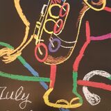 Original poster Rolf Unie- 30 th Montreux Jazz Festival