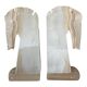 Pair of vintage onyx horse head bookends