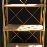 Shelf rattan and bamboo 70s