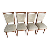 4 chaises vintage années 70