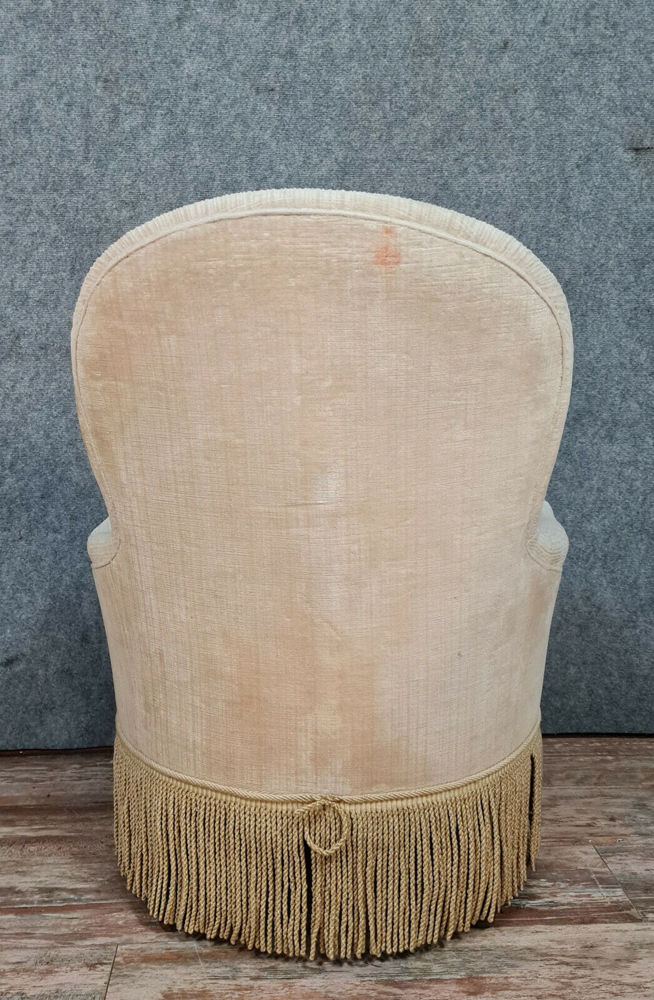 Fauteuils crapaud époque Napoléon III en velours de Gêne