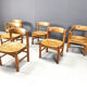 Rainer Daumiller pine wood dining chairs for Hirthals Savvaerk
