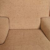 Danish Set of Armchairs Soft Cuschion Comfortable Wool Upholstery