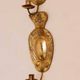 Pair of mid-century brass Swedish sconces