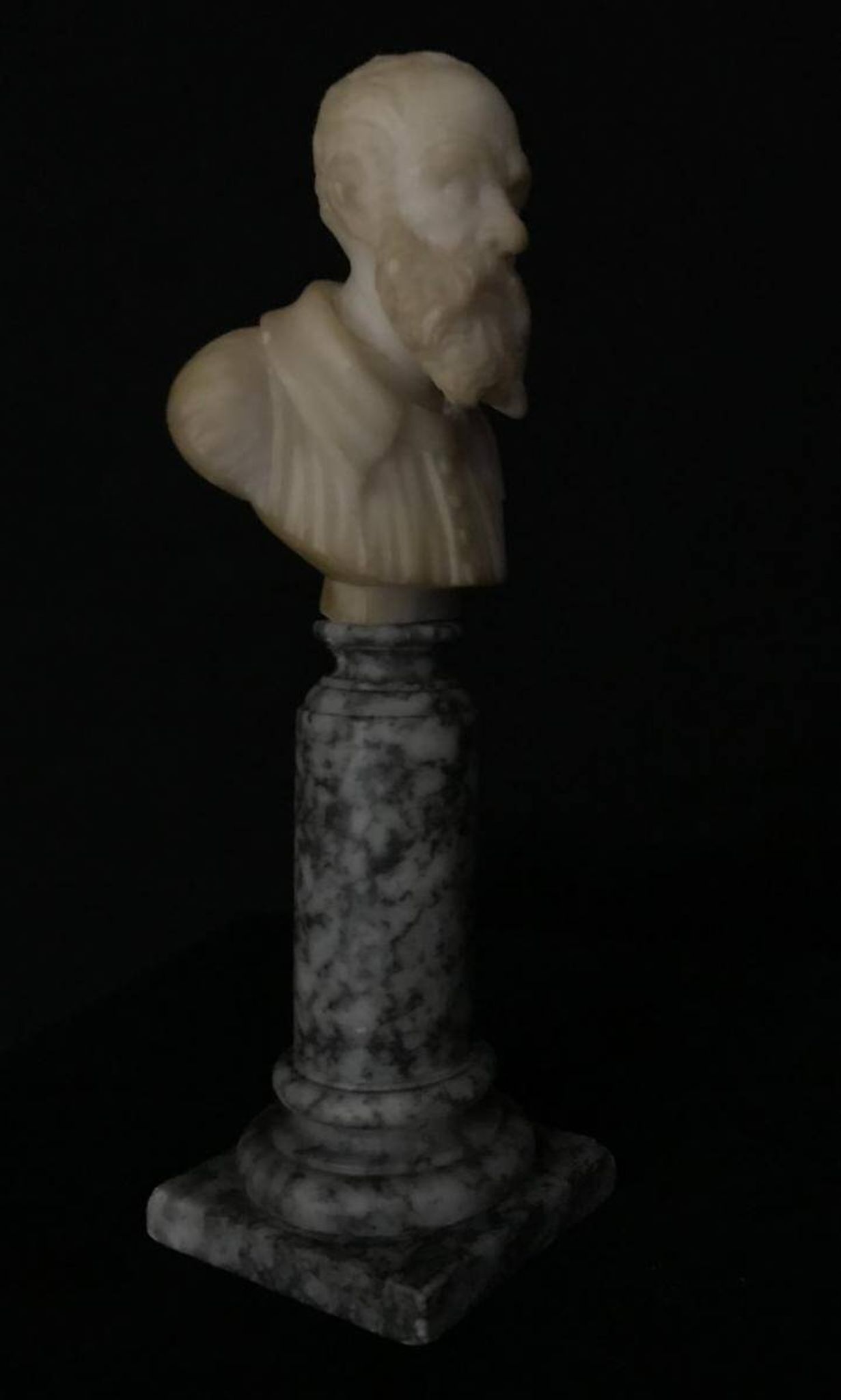 Buste en albâtre fin XIXème siècle, Italie