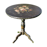 Napoléon III pedestal table in blackened wood