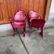 Set of 6 Bordeaux Kangourou chairs in plastic by Ernst Moeckl (1968) — sculptural design