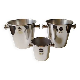 Ice Buckets by Ettore Sottsass for Alessi, 1980s, Set of 3
