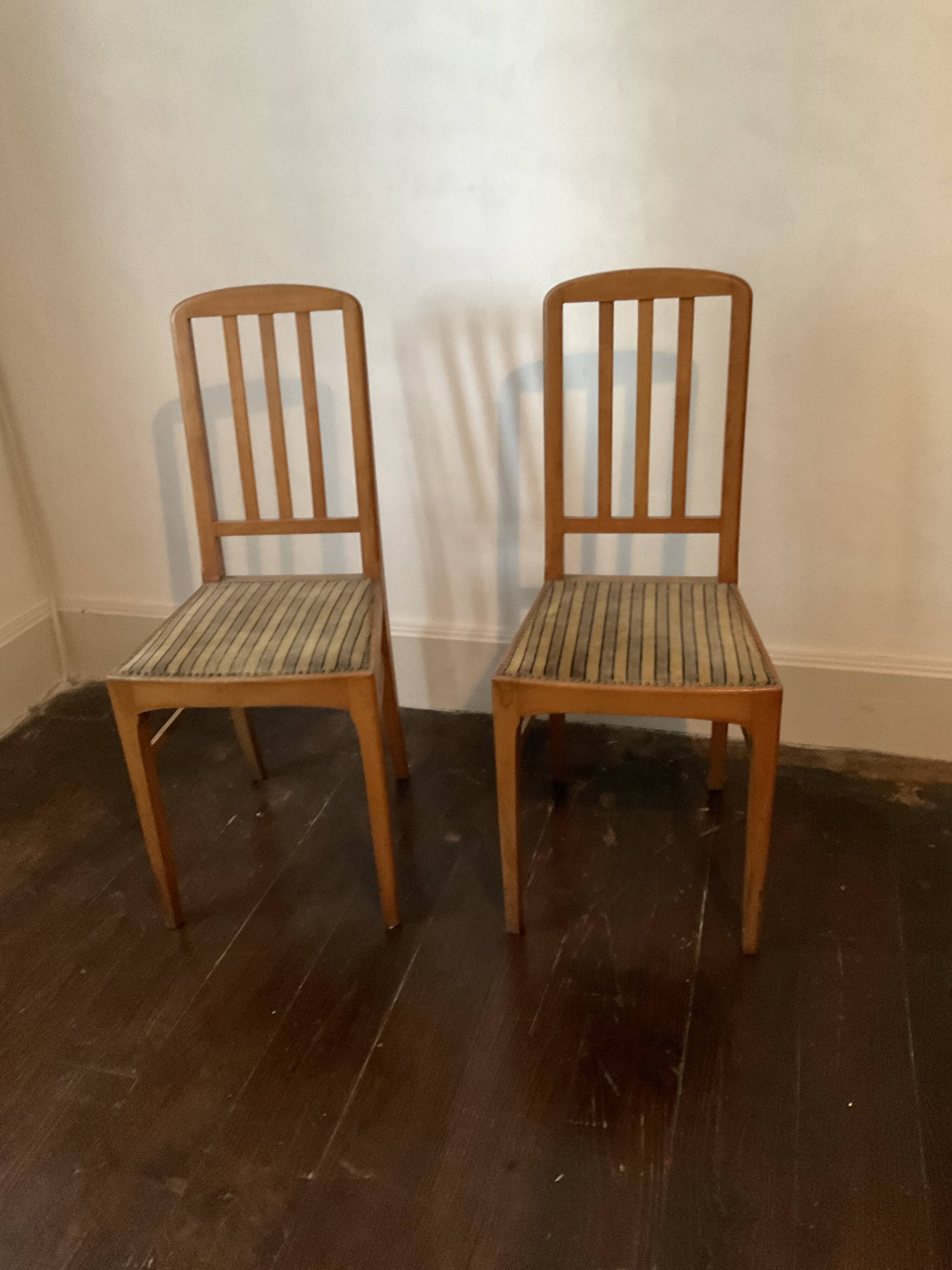 Pair of art deco chairs