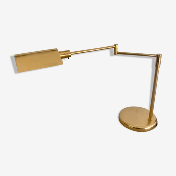 Brass articulated desk lamp