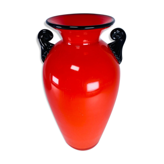 Vase by Michael Powolny for Loetz 1920 tango red