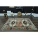 1970s Vintage Turkish Handmade Wool & Cotton Pink Area Rug 165x219