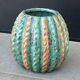 "Melon" vase in glazed ribbed ceramic – Michael Andersen & Sons