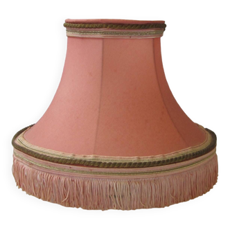 Pink fabric lampshade