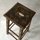 Painted wooden antique stool