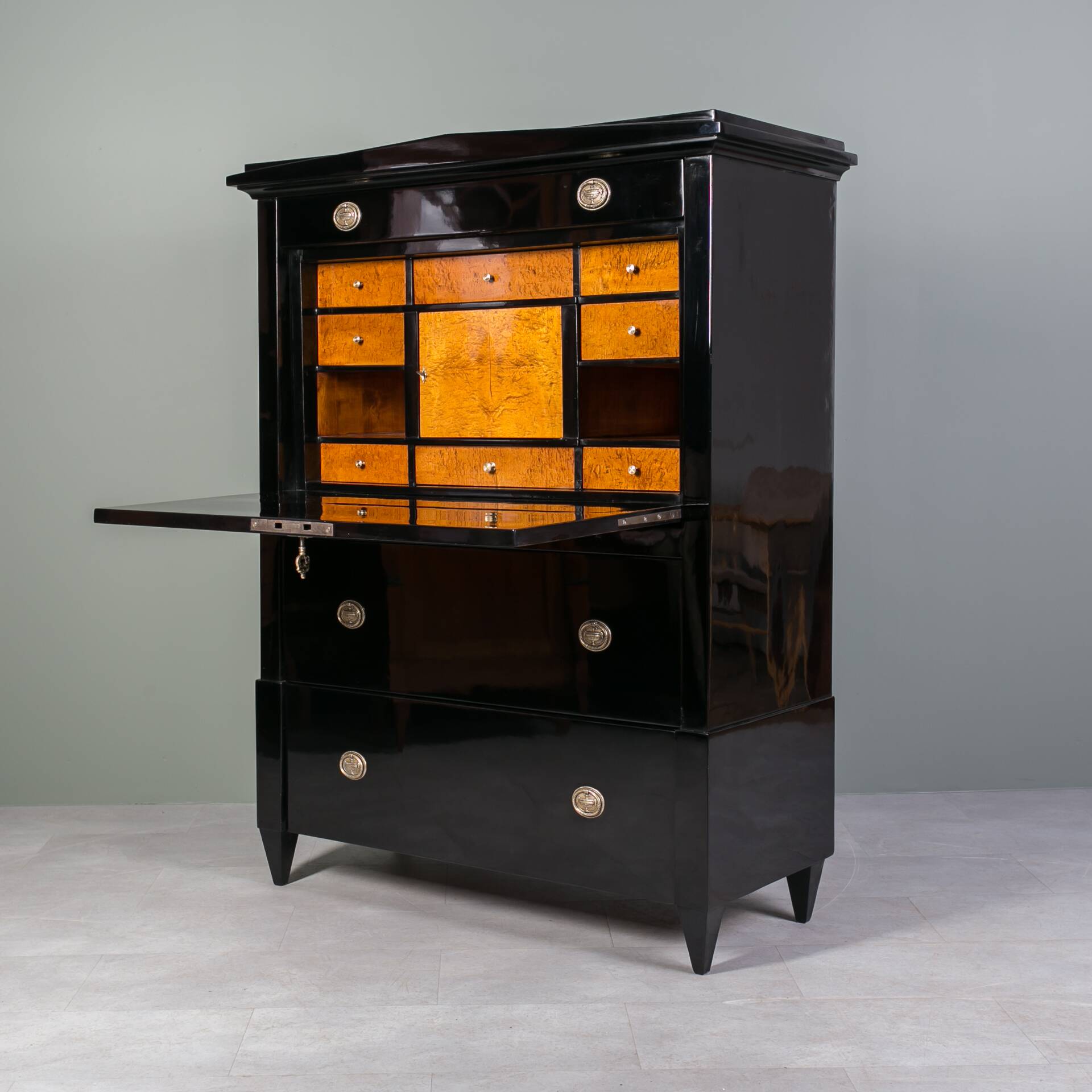 Biedermeier Secretary, Germany, 19th Century
