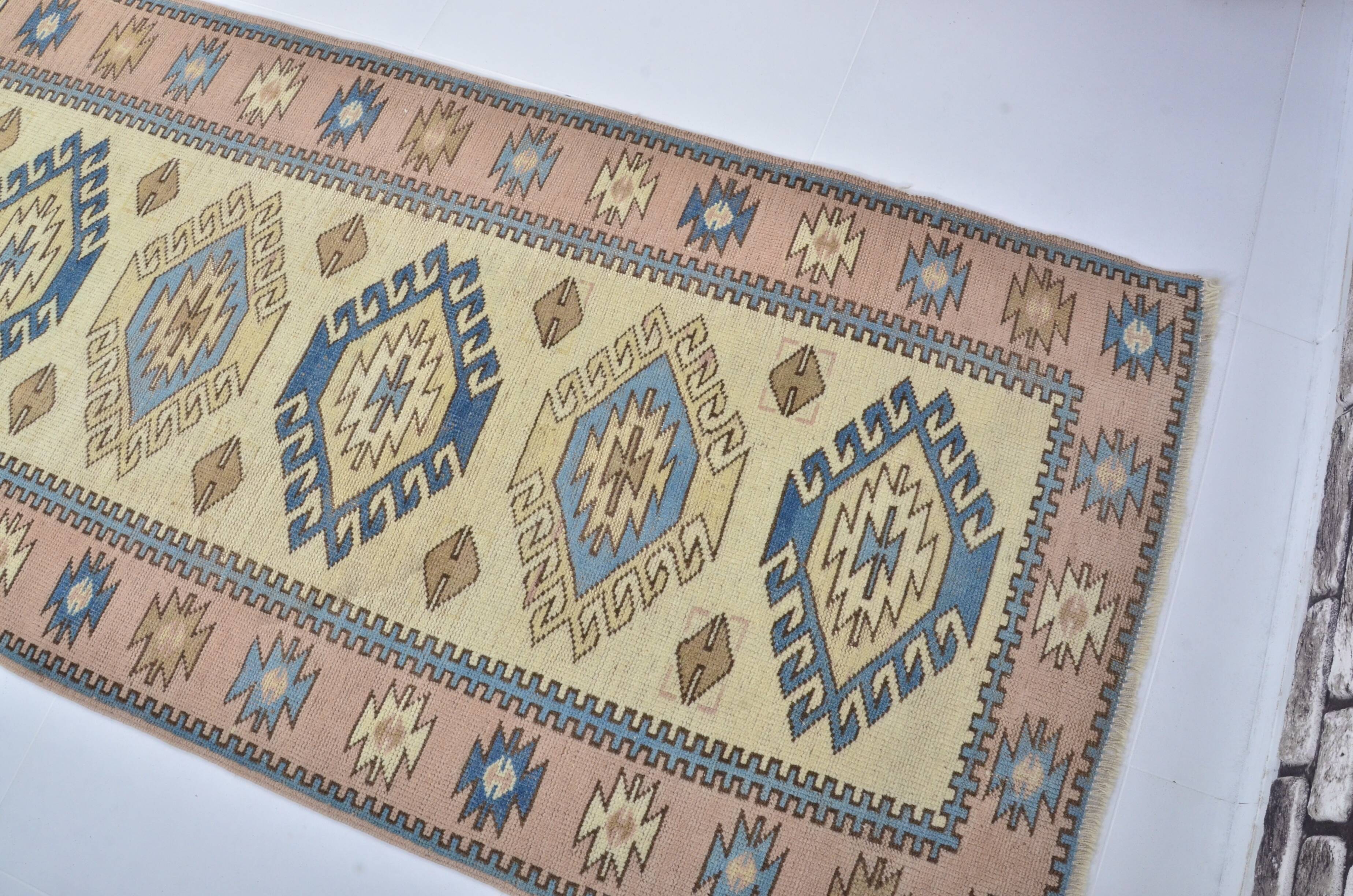 Neutral Vintage Handmade Kitchen Runner sku 3323