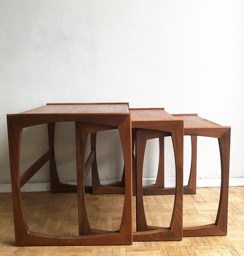 Pull out tables un teak, edition G Plan 1960