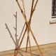 Bamboo folding coat holder