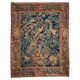 Mid Century wall tapestry with birds, animals, and leaves, Belgium 1960s.