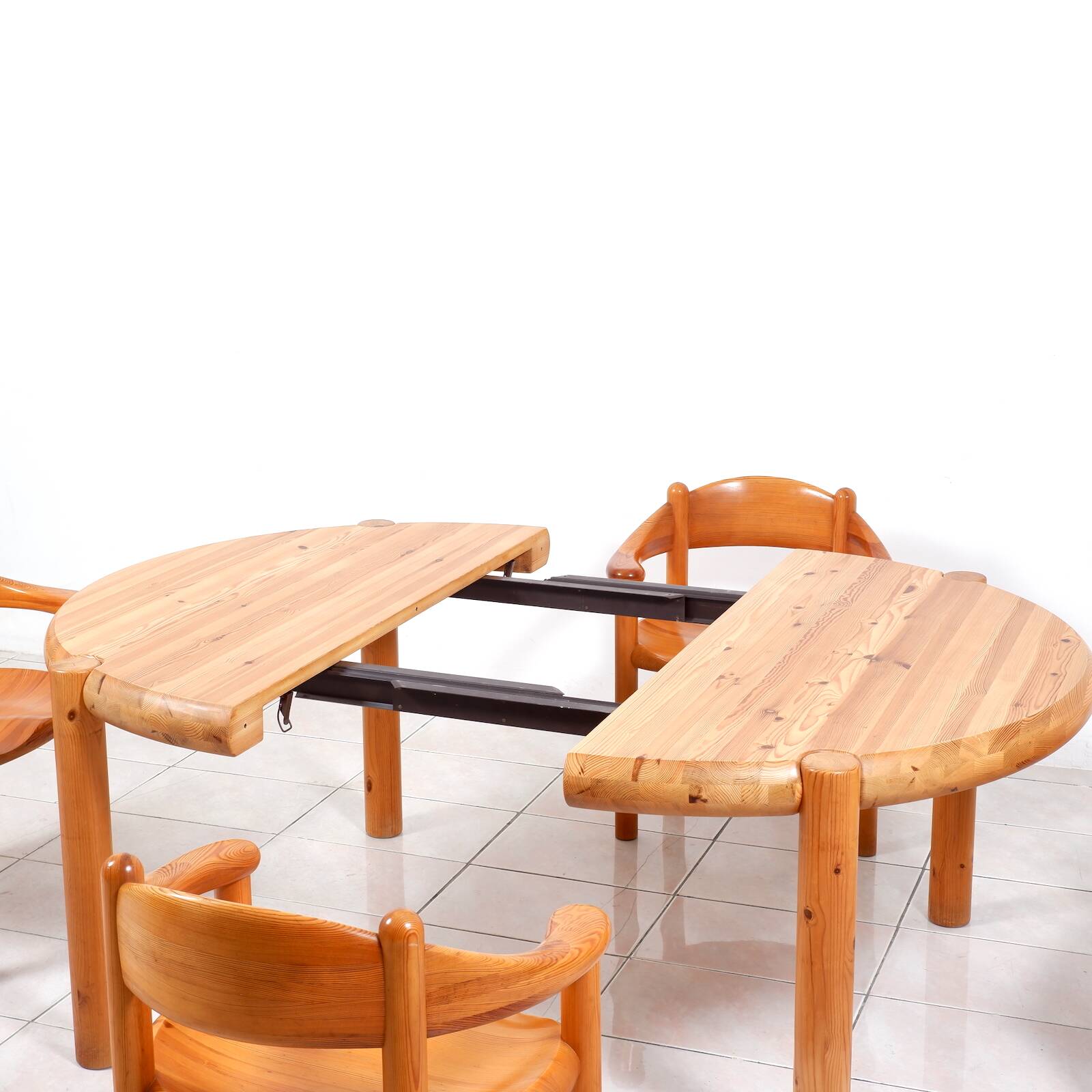 Set of 6 solid pinewood armchairs by Rainer Daumiller for Hirtshals Sawmill