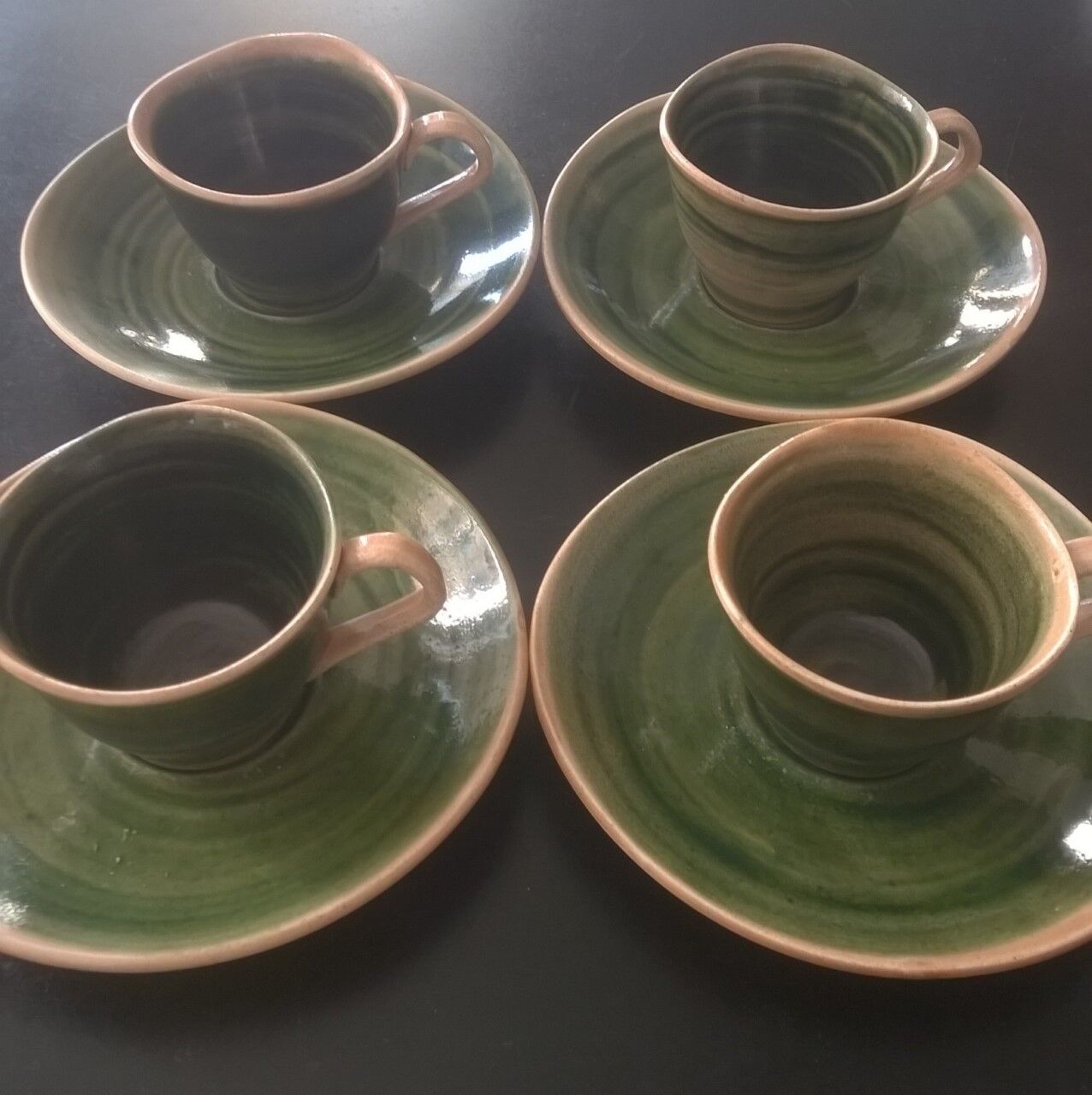 Lot of 4 vintage cups and saucers