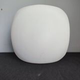 Large square ceiling/wall light in vintage opaline