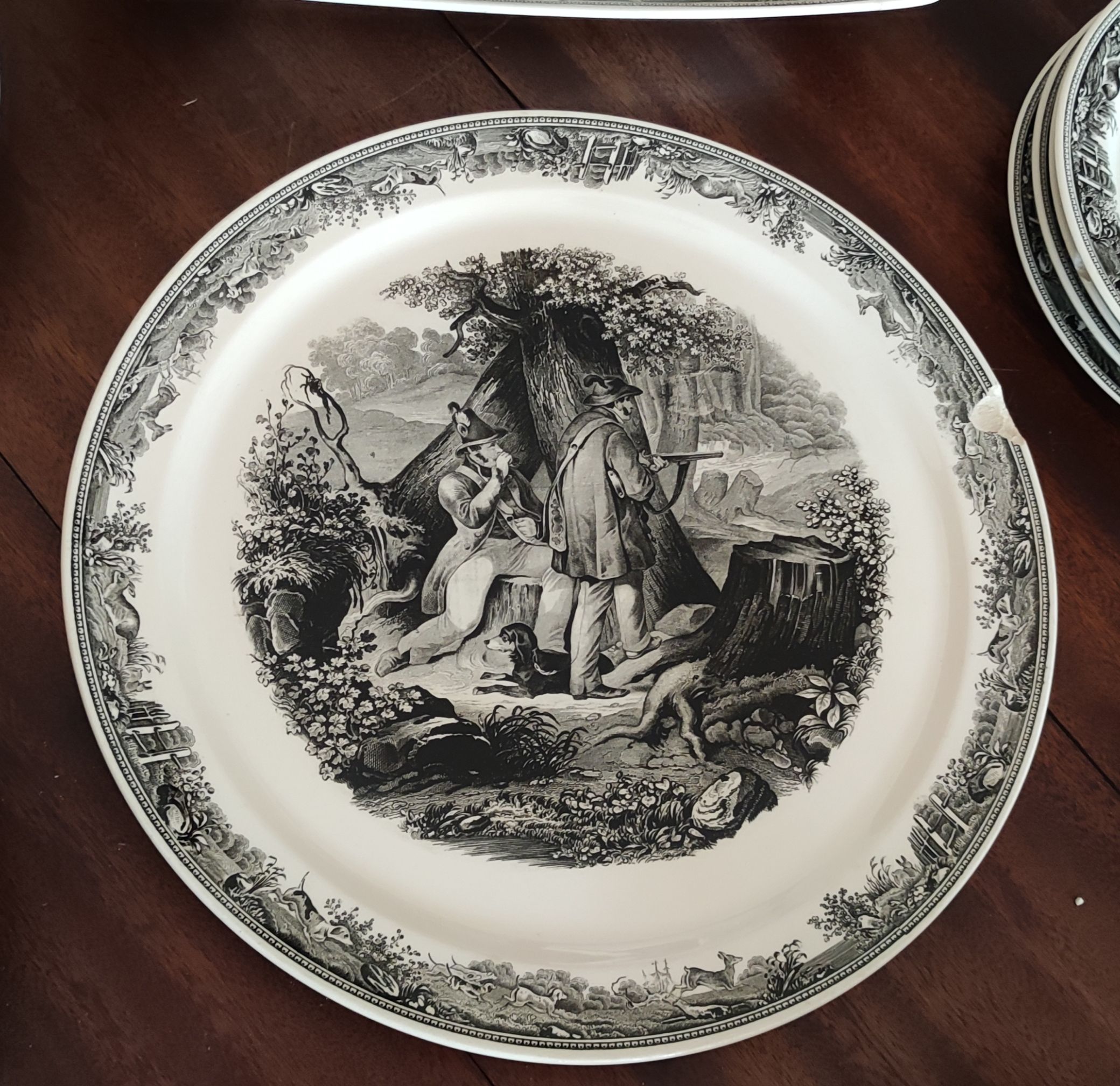 Service Tableware hunting decoration / Villeroy and Boch / model Artemis