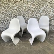 S chairs by Verner Panton for Herman Miller Fehlbaum Production, series of 4