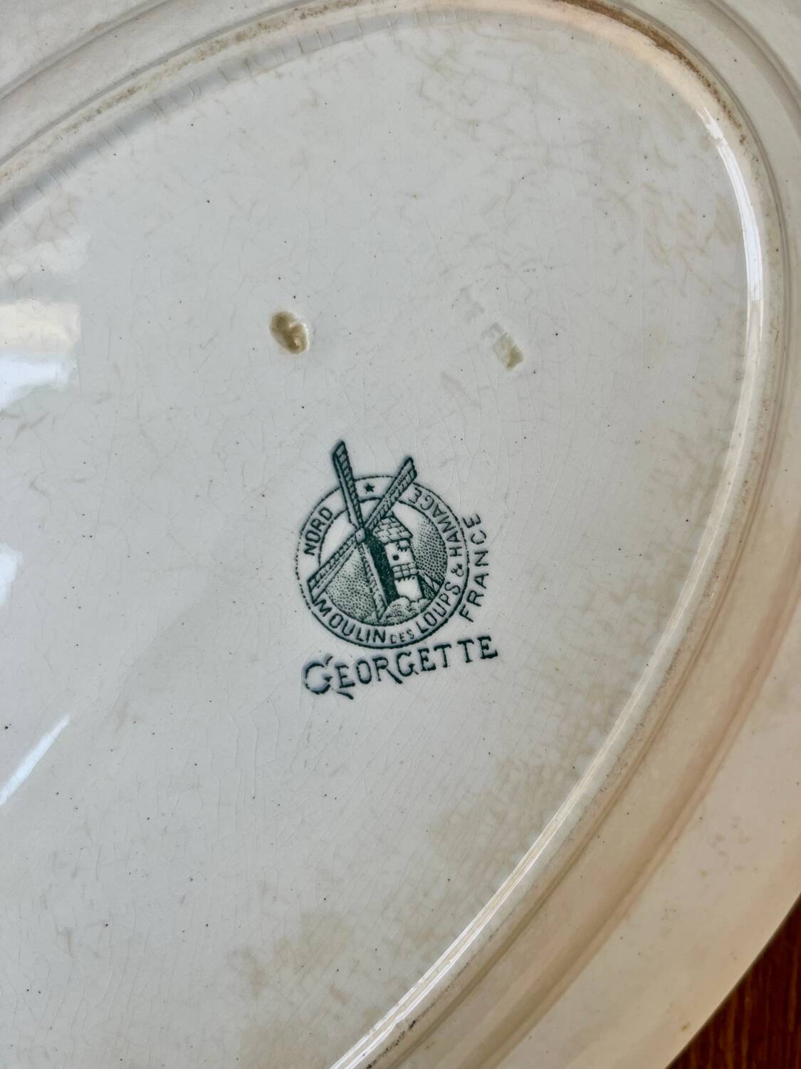 Oval ironstone dish – Moulin des Loups Georgette