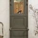 Cloaked coat rack wall oak patina shabby gustavien 1900 xix 19th