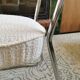 Paire de chaises traîneau vintages rénovées