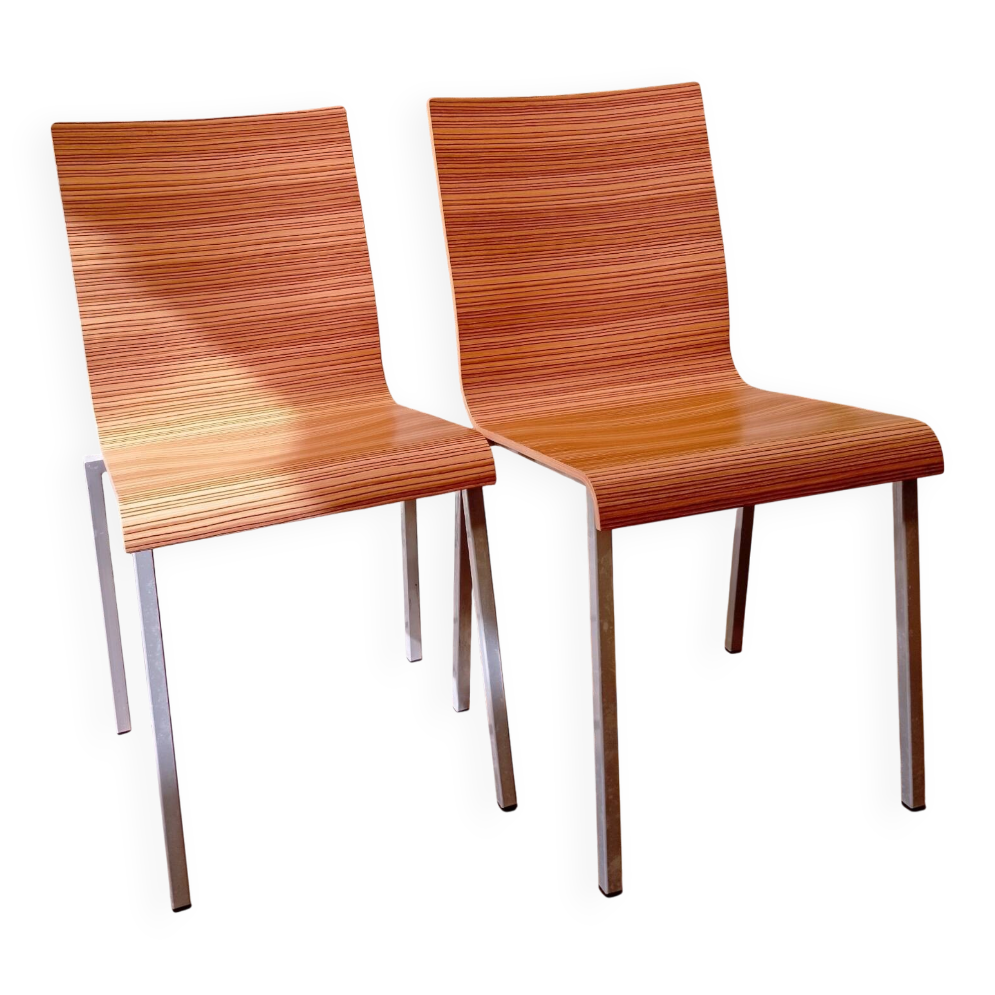 Pair of vintage Kuadra chairs / Pedrali - Italian design