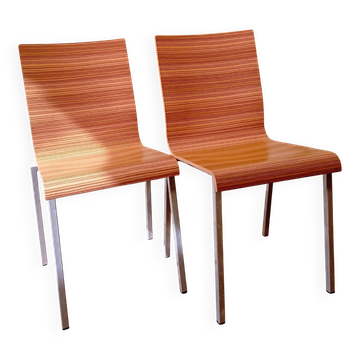 Paire de chaises vintage Kuadra / Pedrali - Design italien