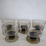 Coupes en verre fumée mobil