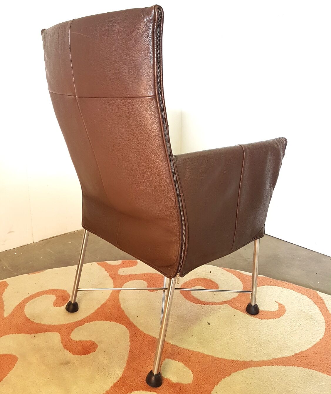 Set of 6 Montis Chaplin leather armchairs by Gerard van den Berg