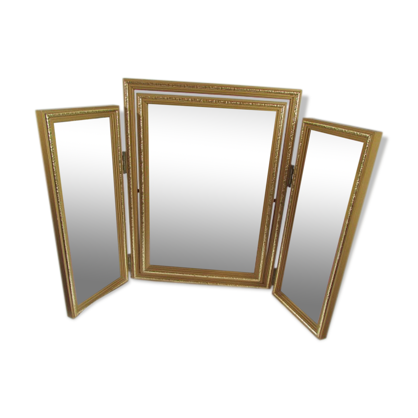 Mirror to ask triptych gilt frame 72x50cm