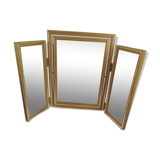 Mirror to ask triptych gilt frame 72x50cm