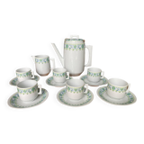 Vintage Limoges porcelain coffee set Bernardaud Eridan Design 1970