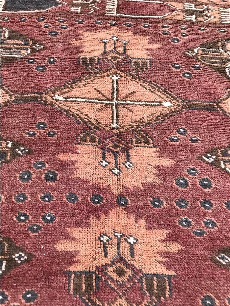 Afghan Turkmen rug handmade 115x136cm