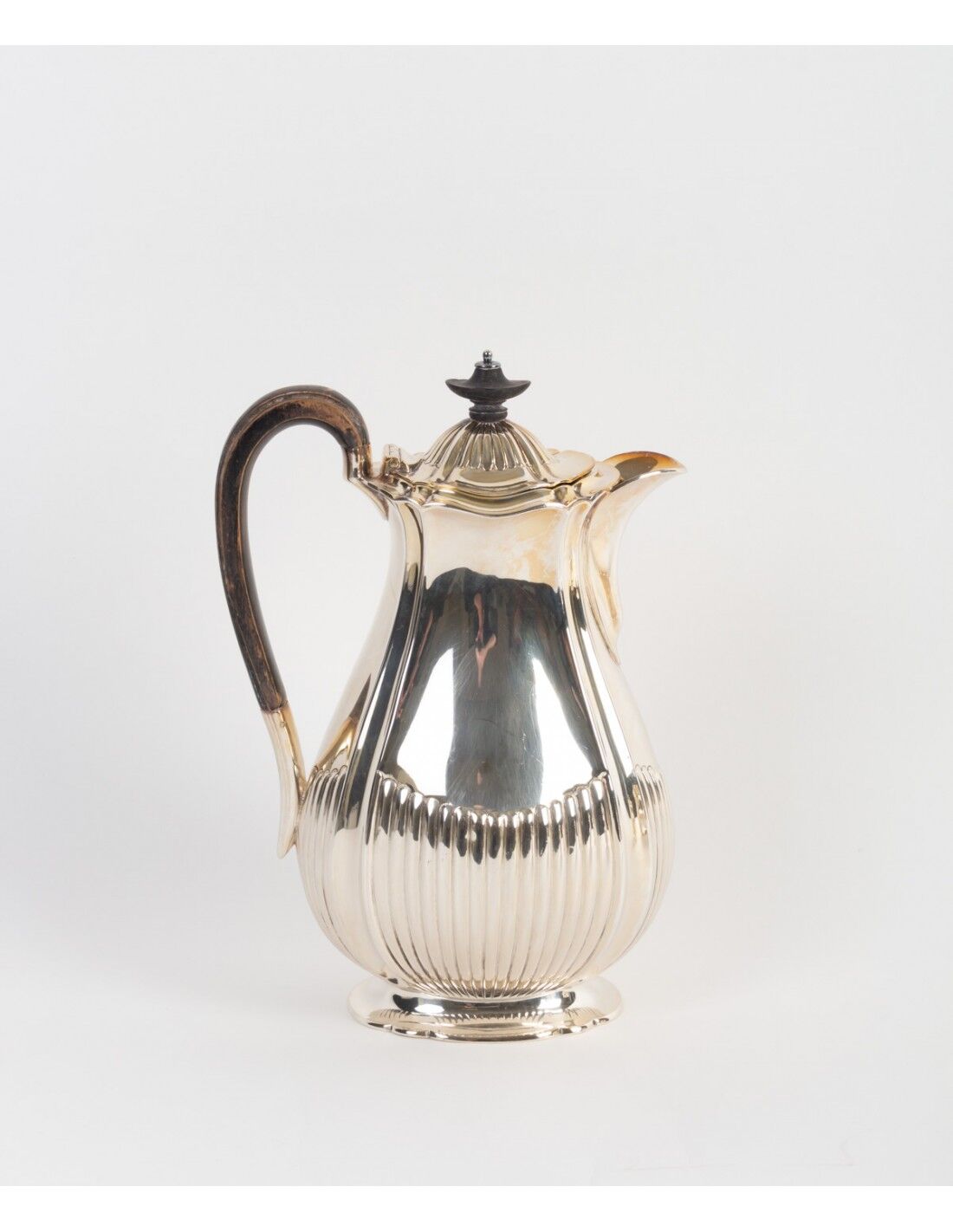 Silver metal tea and coffee service