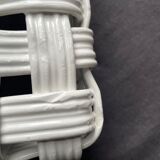 White ceramic basket